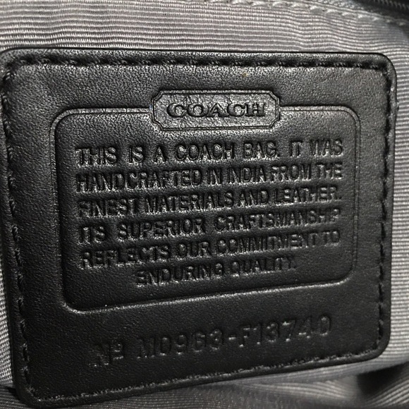 Coach Black Signature Purse - Picture 8 of 13